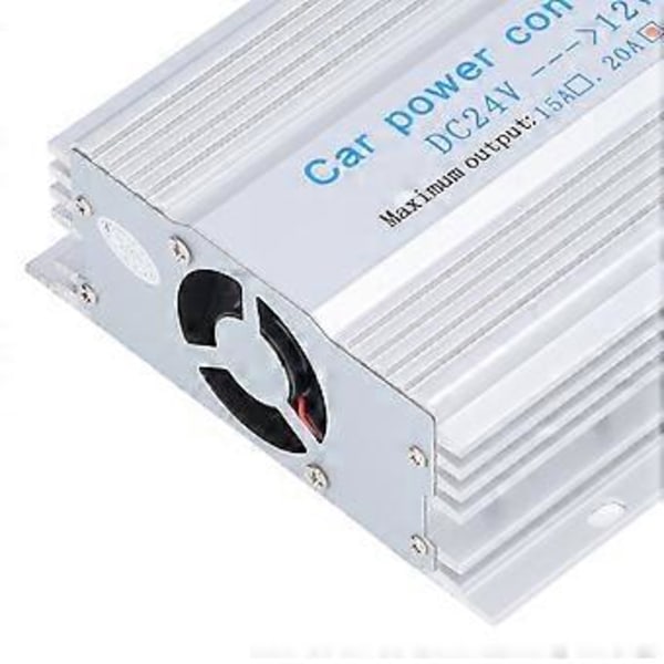24V till 12V Buck Converter Aluminiumlegering DC Spänningsregulator för GPS-Navigation 240W 20A