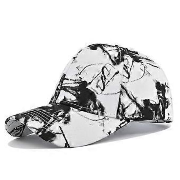 Uusi batik-värjätty baseball-lippis, painettu lippalakki, pari aurinkolippaa, aurinkohattu, englanninkielinen kirjainkuvioinen naamiointihattu