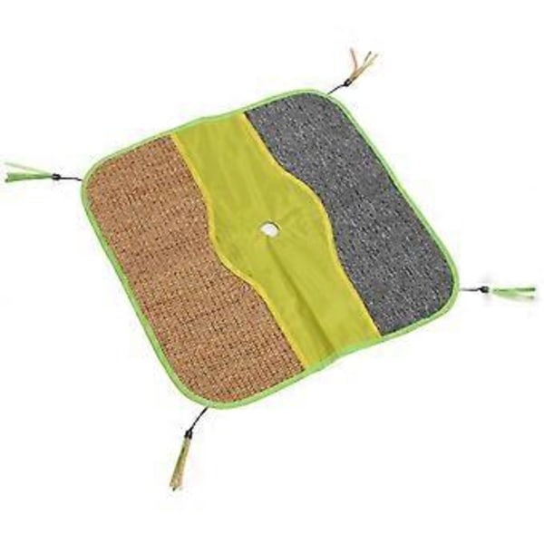 Kattklösmatta Multifunktionell Intressant Sisal Kattklösbräda Matta med Snören för Kattunge
