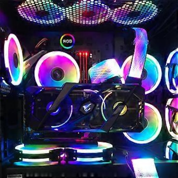 RGB-jatkovirtalähdekaapeli, suojattu, 24-nastainen ATX kaapelinhallintaan