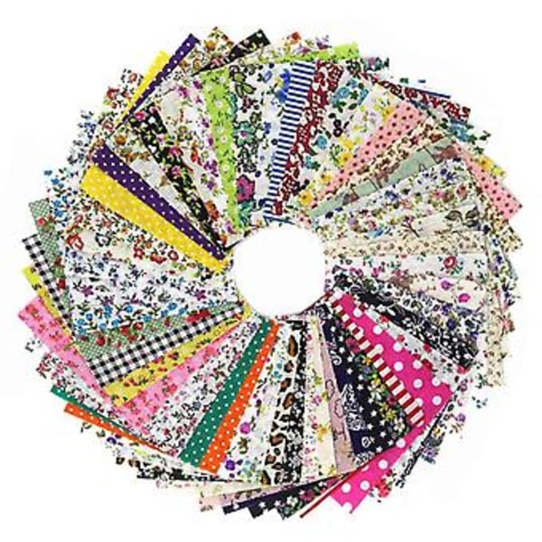 DIY Quiltlappar 60st 10cmx10cm Fa Lapptyg