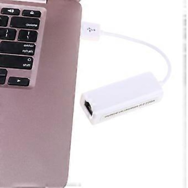 USB 2.0 Type C - Ethernet RJ45 -sovitin Gigabit LAN -verkkosovitin, tukee 300 Mbps MacBookille