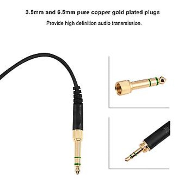 Hodetelefonkabel for DT 770 770PRO 990 990PRO Adapter Erstatning Fjærspiral