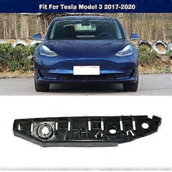 2 st Bil Främre Stötfångare Fäste Stöd Hållare För Model 3 2017-2020 108418100E 108418200E Auto Stötfångarställ Tillbehör