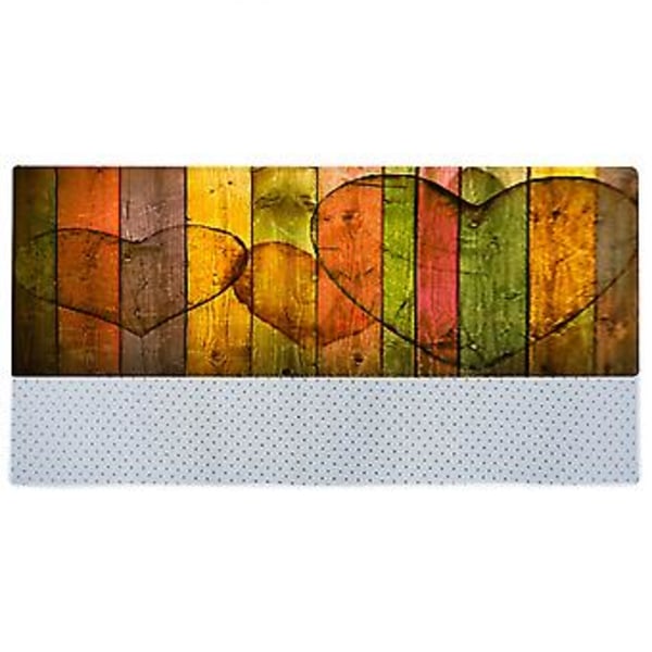 Skridsikker absorberende dørmåtte til hjemmet, entré, stue, tre hjerter (40*120cm)