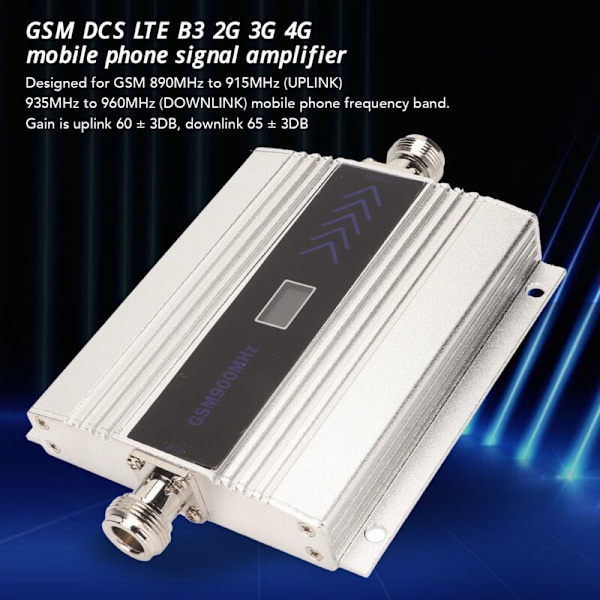 GSM Repeater 2G Mobilsignalforsterker DCS LTE B3 Mobilnettforsterker 100-240V