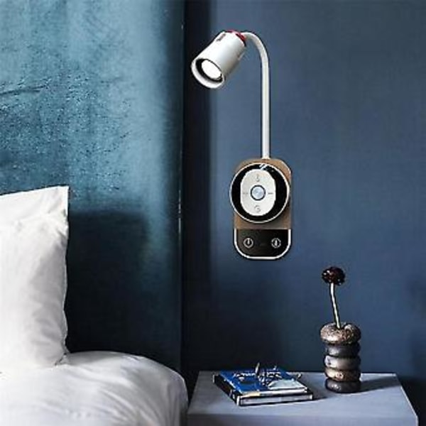 LED Læse Væglampe Med Fjernbetjening Touch Dæmpbar USB Opladning Skrivebordslampe Natlampe Til Be