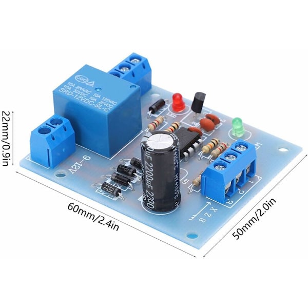 Vattennivåregulatormodul 12VDC Vattennivådetekteringssensor Automatisk vätskekontrollbrytare PCB-kort Elektronisk komponenttillbehör