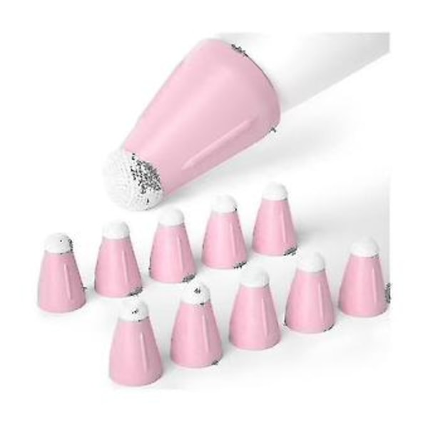 För 1/2:a 10 st Silikon Ersättnings Pennspetsar Skydd Pekskärm Stylus Penna Fodral Spets, rosa