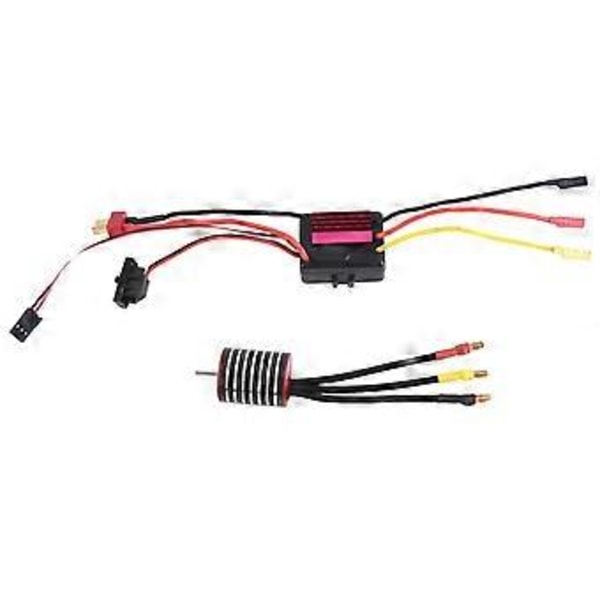 Vedenpitävä 2430 6300KV harjaton moottori 30A ESC yhdistelmäsetti 1/8 1/10 1/12 RC Crawler -autoihin ja -kuorma-autoihin