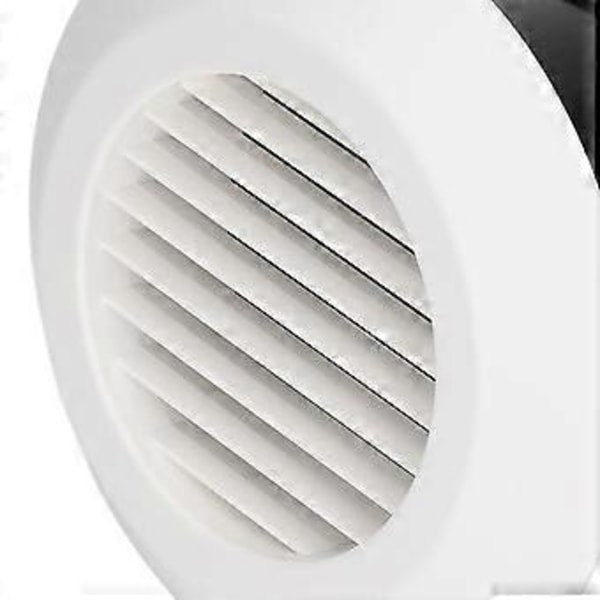 Runt Luftventil ABS Lamellgaller Skydd Undertak för Badrum Kontor Kök Ventilation 4 tum