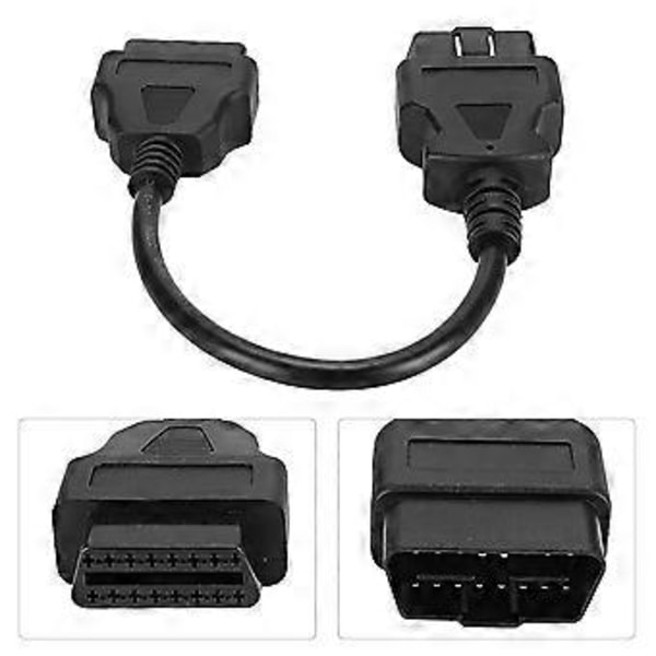 Diagnostiikka-adapteri, OBD 16Pin 0,3m/0,98ft Uros OBD Jatkojohto Diagnostiikkaliitin Virtaviivainen Muotoilu