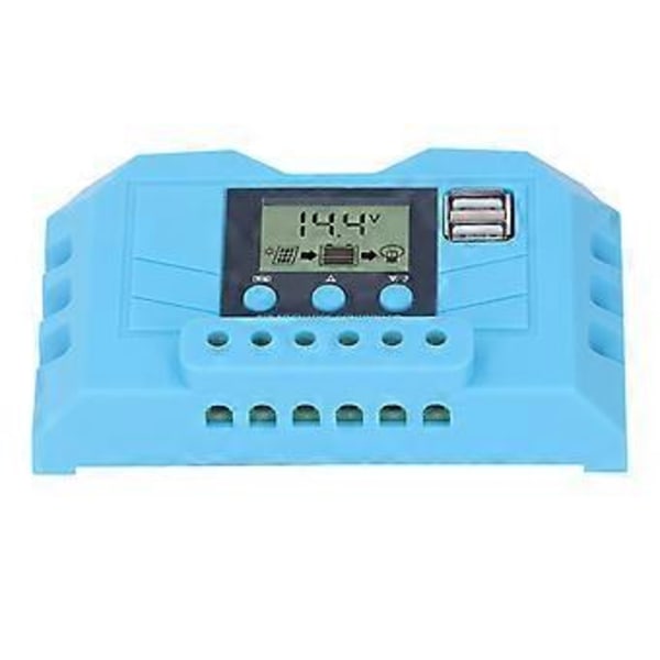 Solar Opladningsregulator LCD Display 12V 24V Dobbelt USB Port PWM Solar Opladningsregulator 20A