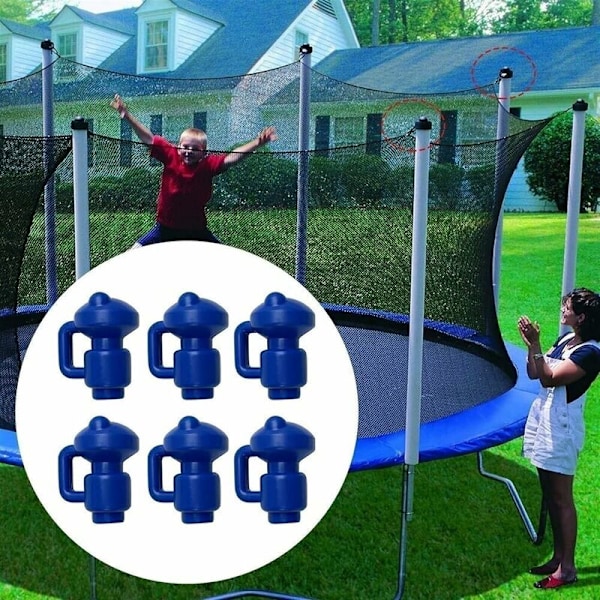 Trampolin stängsel diameter delar, studsmatta säkerhetsnät fästen, studsmatta tillbehör, lämplig för 2,5-2,8 cm diameter stolpar