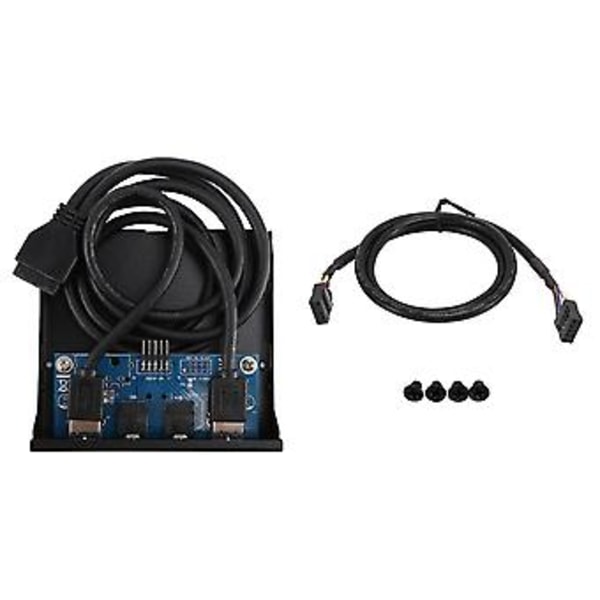3.5'' 2 Usb3.0 A Hub + Hd Audio Til 20pin Header Floppy Frontpanel