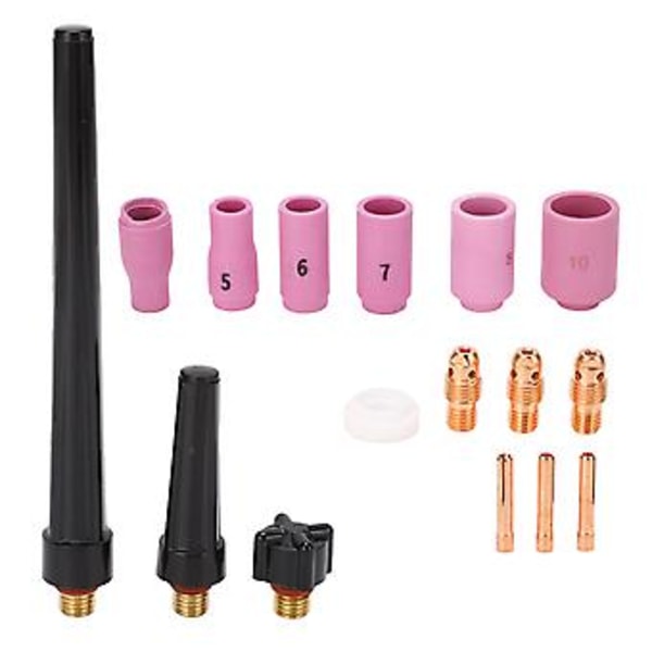 16 kpl hitsauskupin poltinkotelon sarja PTFE-etukannella WP 9 20 25 hitsauspistoolille