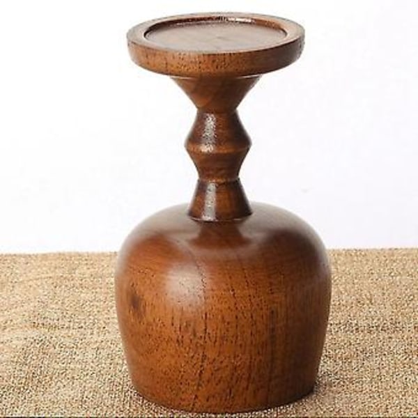 Naturlig Träkopp Bägare Handgjord Kaffe Te Öl Juice Mjölk Mugg Dryck 7,5x13cm