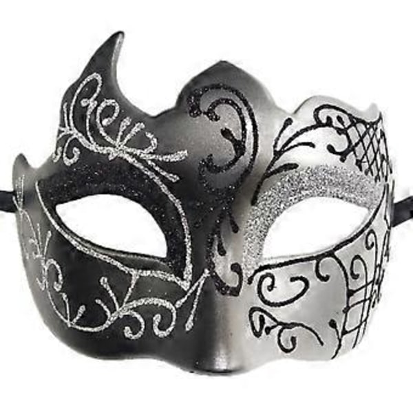 1 Pakke Gutter Maskerade Masker Karneval Party Bind for Øynene Nye Karneval Kostymer Sexy Partydekorasjoner Sølv