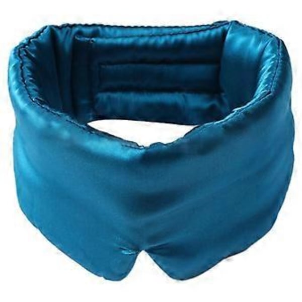 Unisex Yöunimaski, Pimennyssilmämaski, Silkkinen Unimaski Tarrroilla (Musta)
