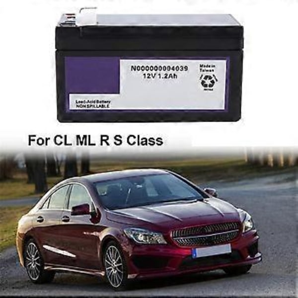 N000000004039 Bil Extrabatteri 12V 1.2Ah för ML R S Klass Backup Batteri 000000004039