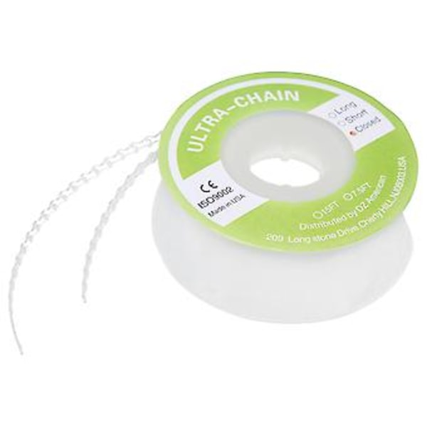 Elastisk, fleksibel tandreguleringskæde i gummi til korte afstande