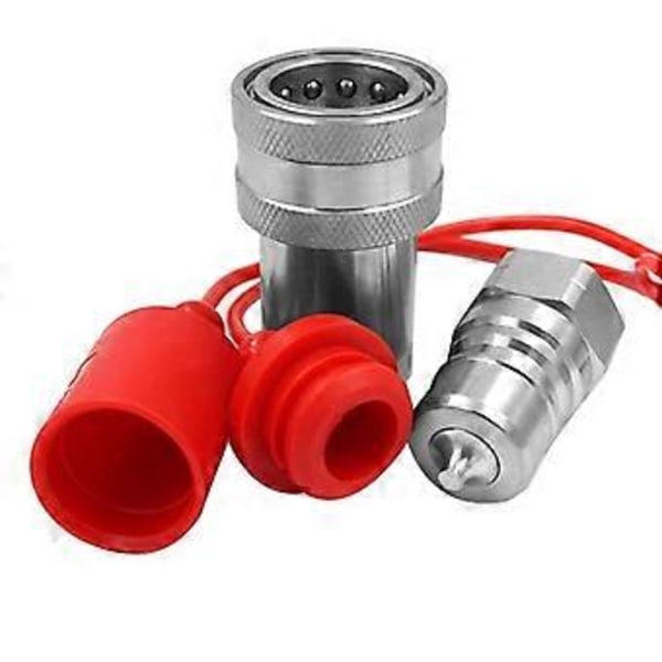 3/8 tum NPT-gänga ISO7241-1A Hydraulisk Snabbkoppling Set med Dammskydd