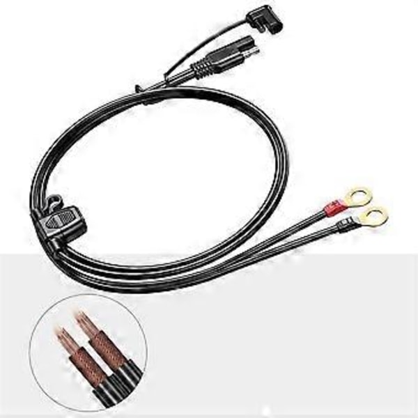 12-24V 18AWG SAE 2-stifts snabbkoppling till O-ring Terminal Kabelanslutningssladd för Batteriladdare