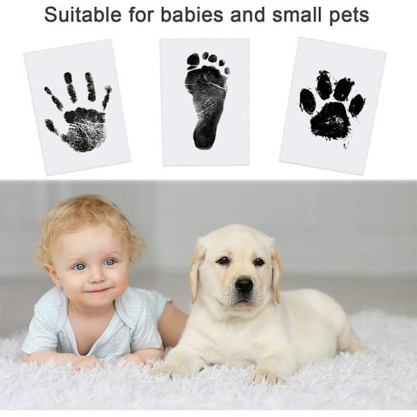 Baby og børnefod- og håndaftrykssæt - Rent berøringsaftryk - Baby stempler - Håndaftryk - Børnefodaftryk - Nyfødte brusebadsgave - Babysouvenir