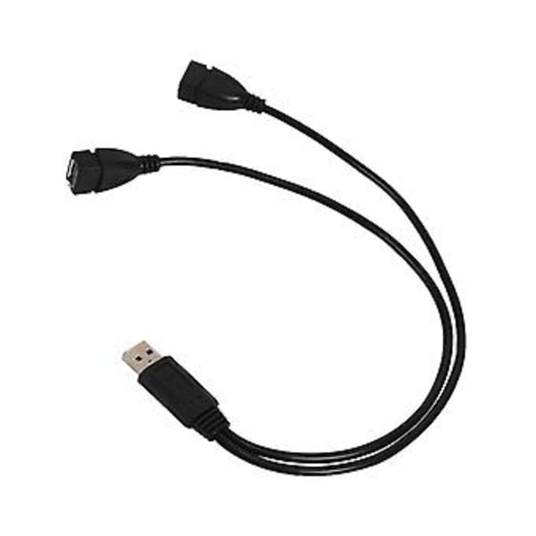 USB 2.0a Hann til Dobbel USB Hunn Y Splitter Fordeler Adapter Kabel