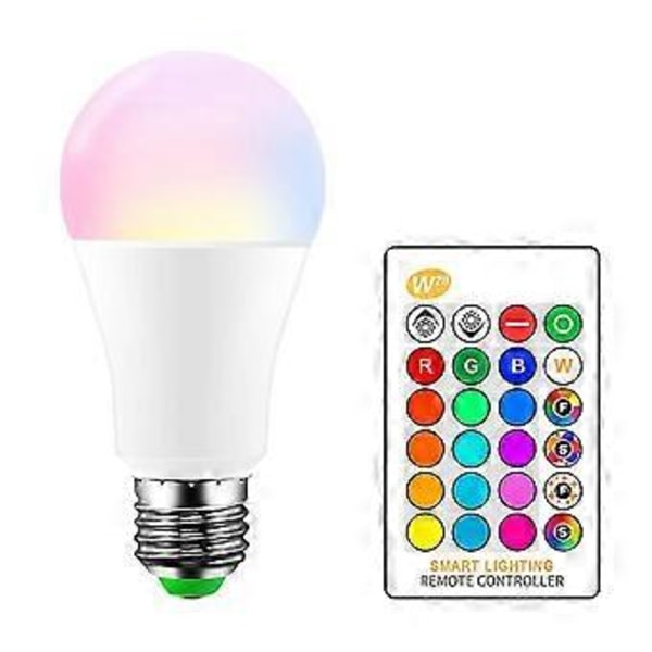 Huncv 10wled Farveskiftende Pære E27 Stemningsbelysning Stroboskop Lampe Fade Flash Led Bar Ktv Dekorativ Belysning Rgb + Kold Hvid