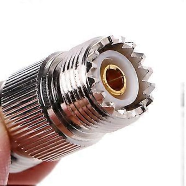UHF PL-259 SO-239 Hun Til UHF Hun Jack RF Lige Konnektor Adapter Nikkel