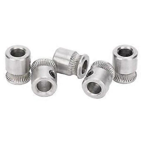 5 st Matarhjul för MK8 Extruder Matning Konkav Växel 3D-skrivartillbehör