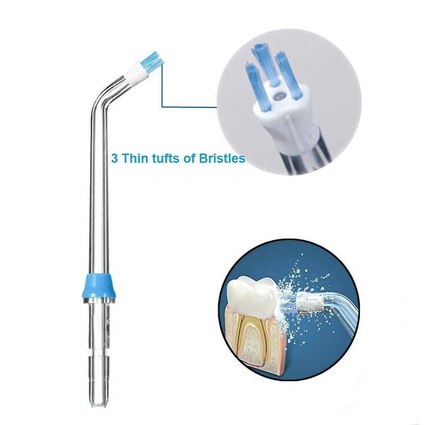 Tips for erstatning for plakksøker - Kompatibel med Waterpik vanntråd og andre merker orale vanningsapparater