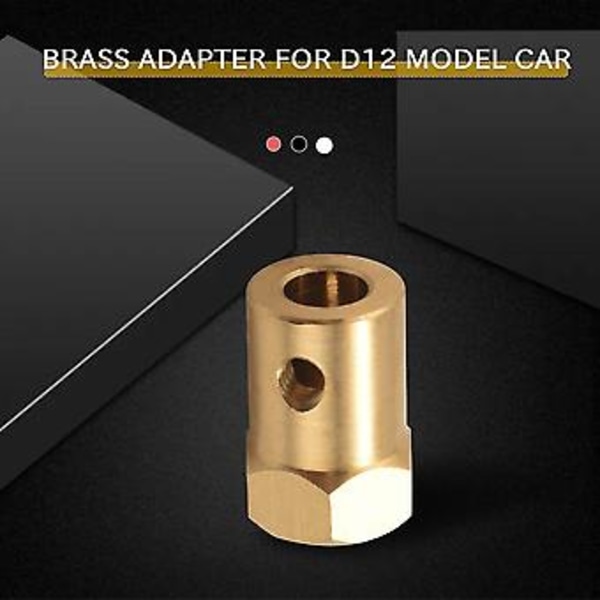 8st 5mm Till 12mm Mässing Kombinerare Hjulnav Hex Adapter För D12 C14 C24 B14 B24 B16 B36 Mn D90 Mn99s