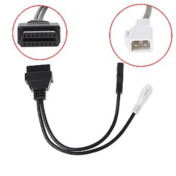 2X2 Till 16 Stifts Hona OBD2 Diagnostikkontakt Adapterkabel För VAG