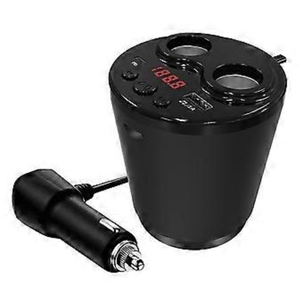 G63 Bil Bluetooth 5.0 FM Transmitter - Cigarettænder PD Type C USB Oplader Musik MP3 Afspiller TF Kort Håndfri