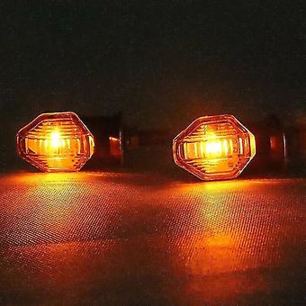 2 st Cykel Blinkers Indikatorlampa Glödlampor Amber 12v