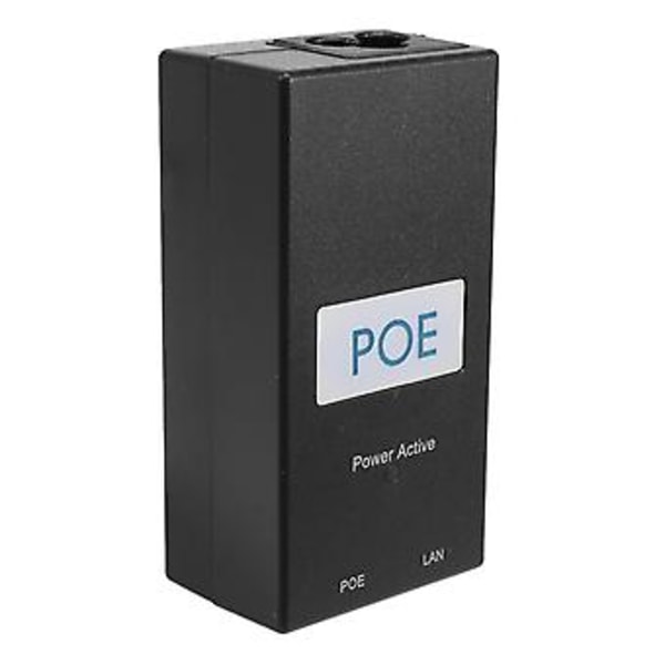 48V 0.5A Desktop PoE-injector Etet-adapter Övervakning CCTV för IP-kamera