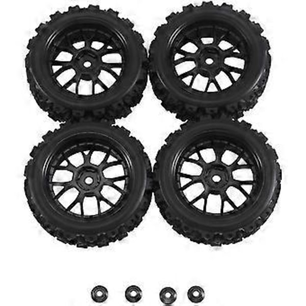 4 kpl 12 mm Hex-pyörän vanteet ja OD 2,59 tuuman kumirenkaat RC 1/10 On-Road Touring -autoon, C