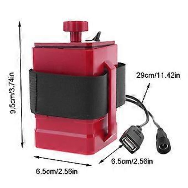 DIY 3x 18650 26650 Batterilåda Förvaringsfodral USB 5V DC 12.6V Mobil Strömförsörjning