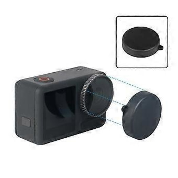 2 st För Dji Osmo Action 3 Sportkamera Mjukt Silikon Linsskydd Skyddslock Tillbehör
