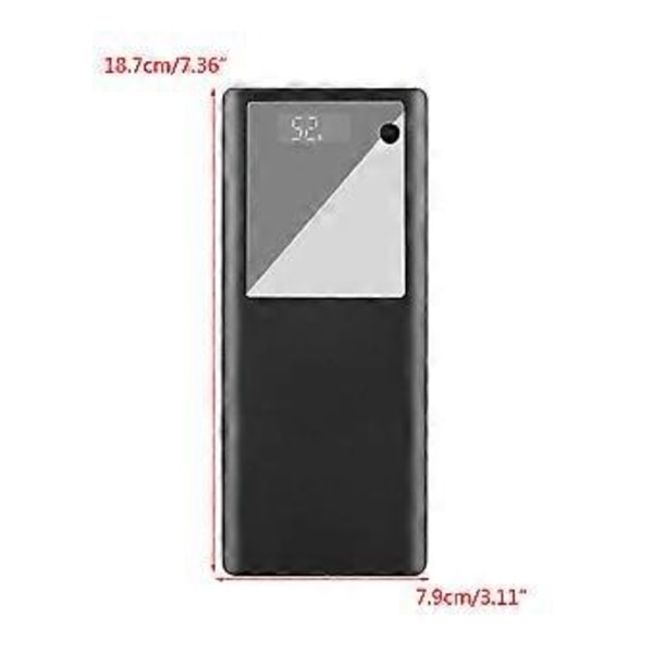 16 stk 18650 Batteriholderboks Sveisefri Oppbevaringsboks DIY Power Bank for Case Q