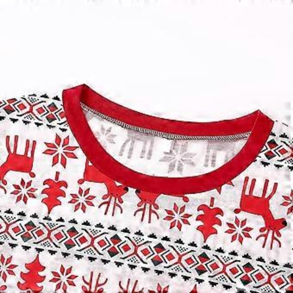Jul Familj Matchande Pyjamas Sovkläder Pjs Set Festliga Vuxna Barn Nattkläder