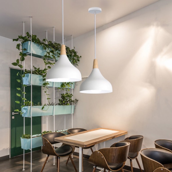 Modern LED-taklampa Rund infälld taklampa Pendellampa Inomhus Krona för sovrum Kök Hall Vit