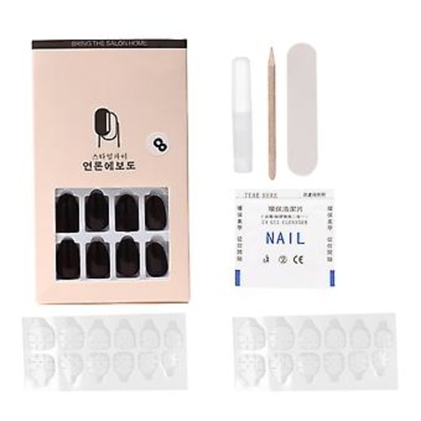 24 stk. Bærbare Udsøgte Negletipper Aftagelige Genanvendelige Falske Negle Patch Manicure Værktøj (Type 08)