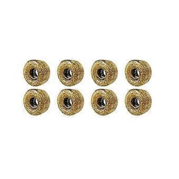 8 Lysende Ruller (32 X 58 Mm) Til Indendørs Eller Udendørs Dobbeltskøjteløb, Rulleskøjteløb (guld)