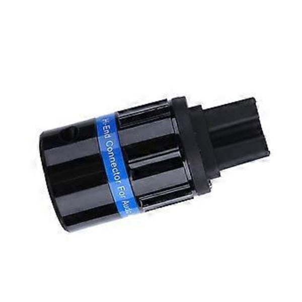 Monoso IEC Stik Ren Kobber 24K Forgyldt AC Strømkabel Konnektor (F104G)