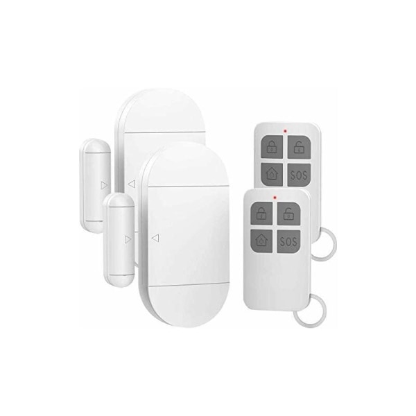 2Pcs Door And Window Alarm Wireless Magnetic Sensor With 2 Remote Controls For Home Security System Child Safety Anti-theft Burglar Detectors 130Db