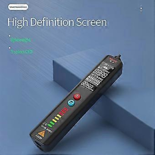 X1 Dual Mode Smart Detektor Berøringsfri AC Spændingsdetektor Ncv Multimeter Elektrisk Test Blyant Bærbar Tester Pen Med Lyd Og Lys Alarm Og Led