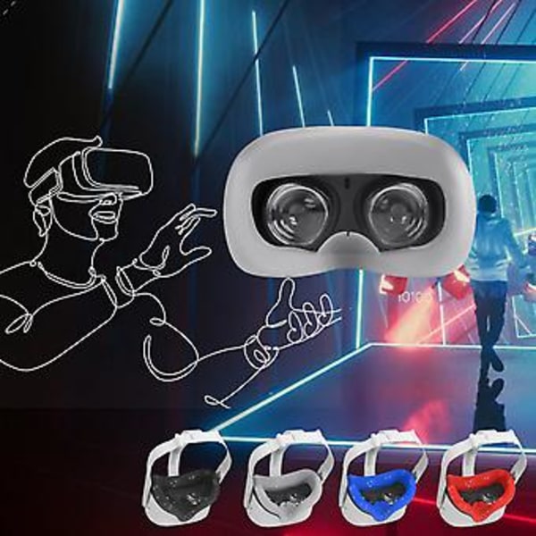 VR Glasögon Skyddskåpa Mjukt Skum Svampskydd för Oculus Quest 2 Headset